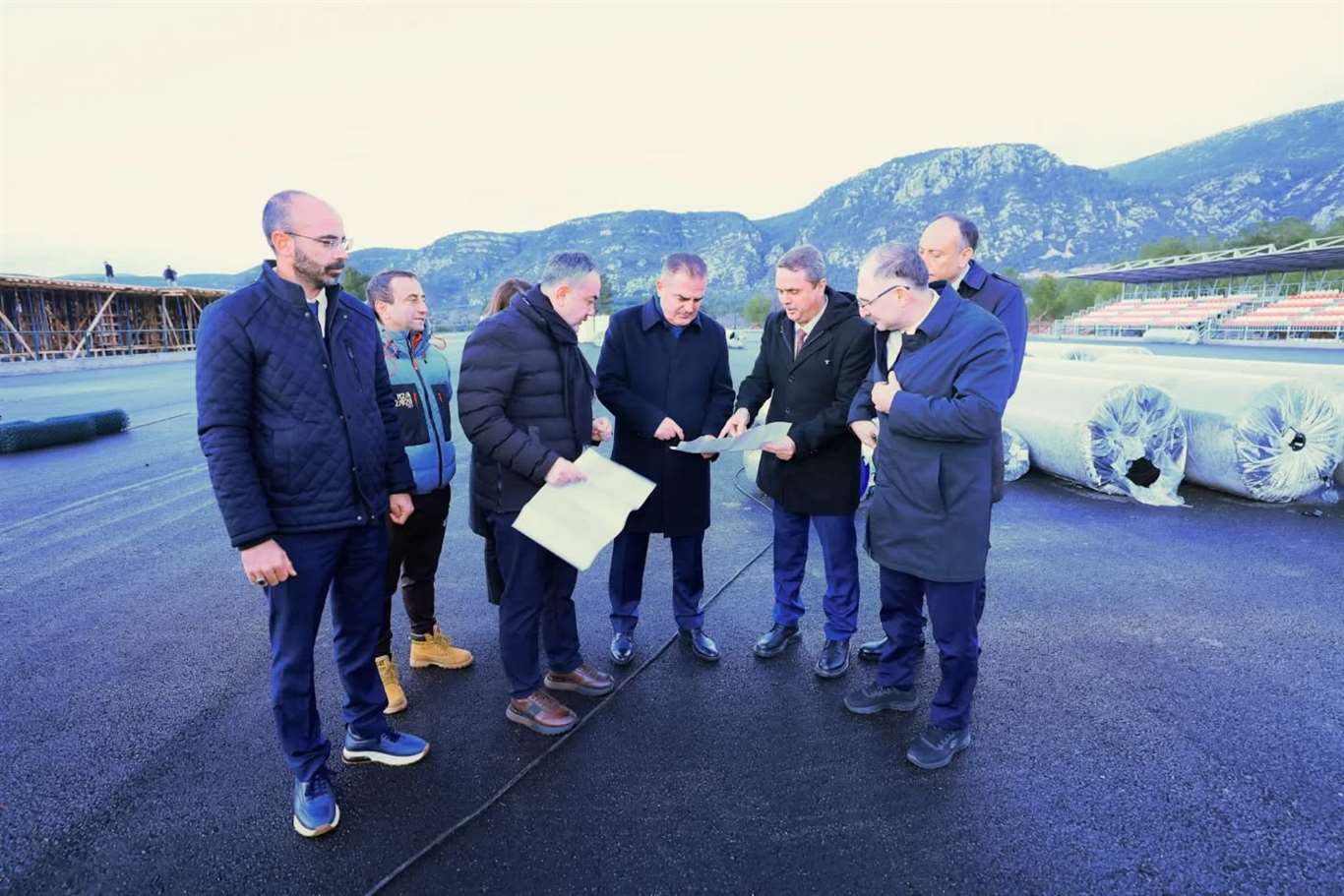 Menteşe'de hokey sahasının yüzde 70'i tamamlandı haberi